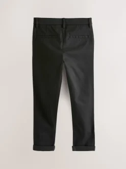 Next - Pantalon chino extensible (3-17ans) Noir New