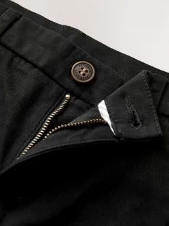 Next - Pantalon chino extensible (3-17ans) Noir New