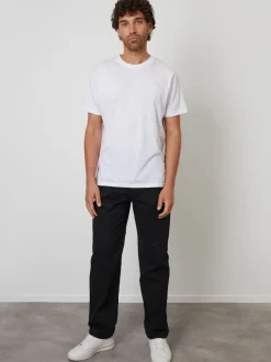 Threadbare Noir - Pantalon chino coupe droite à taille extensible Best