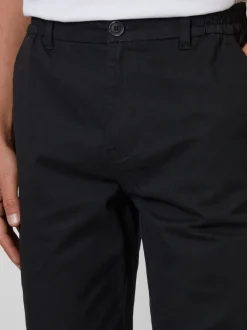 Threadbare Noir - Pantalon chino coupe droite à taille extensible Best
