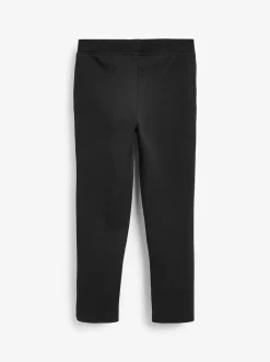Next Noir - Pantalon d’école extensible riche en coton à enfiler (3-16ans) Clearance