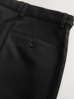 Next Noir - Pantalon de smoking en laine Marzotto Coupe classique avec bandes latérales Online