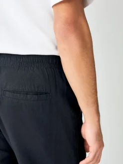 Next Noir - Pantalon élégant en lin et coton Blend