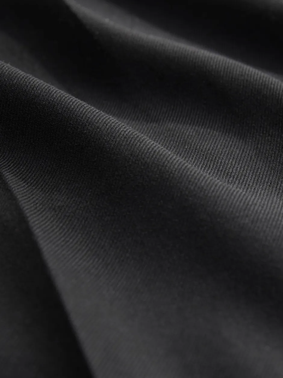 Next Noir - Pantalon élégant plissé coupe décontractée Clearance