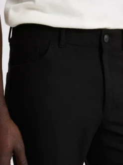 MOSS Noir - Pantalon à 5 poches Discount