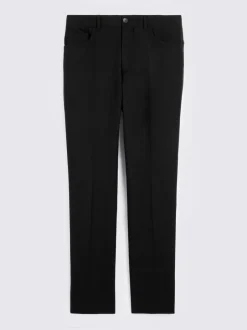 MOSS Noir - Pantalon à 5 poches Discount