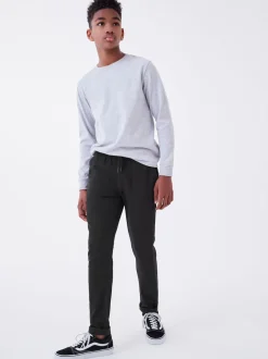 Next Noir - Pantalon Pull-On à Taille Côtelée (3-16ans) Discount