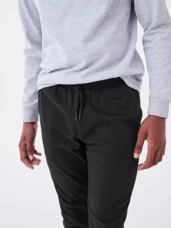 Next Noir - Pantalon Pull-On à Taille Côtelée (3-16ans) Discount