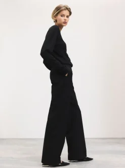 Next Noir - Pantalons Amples habillés en laine