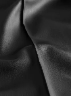 Next Noir - Pantalons coupe droite en faux cuir Discount