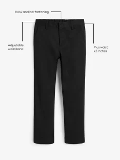 Next Noir - Pantalons d’école Coupe droite (3-17ans) Sale