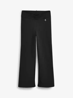 Next Noir - Pantalons d'école extensibles à boutonnières en coton riche (3-16ans) Outlet