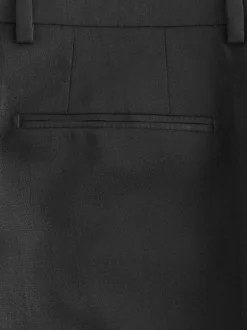 Next Noir - Pantalons de costume coupe ajustée Signature Nova Fides 100% laine italienne