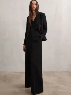Reiss Noir - Pantalons de costume amples Gabi Best