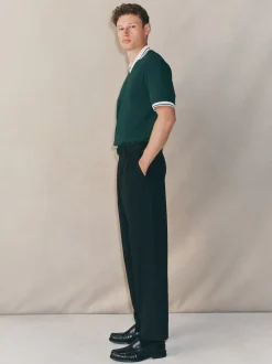 Next Noir - Pantalons habillés à coupe large EDIT à double plis Discount