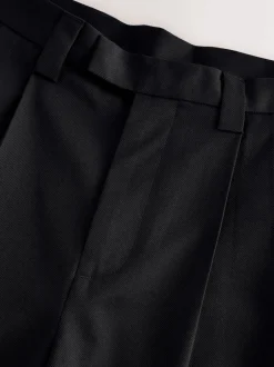 Next Noir - Pantalons habillés à coupe large EDIT à double plis Discount