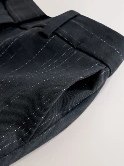 Next Noir - Pantalons évasés rayés Clearance