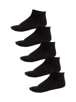 Next Noir - Paquet de 5 chaussettes d'entraînement en coton riche Best