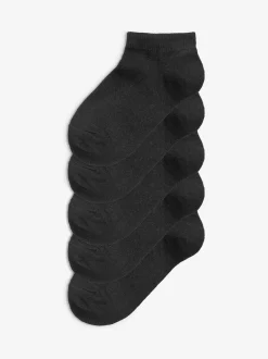 Next Noir - Paquet de 5 chaussettes d'entraînement en coton riche Best