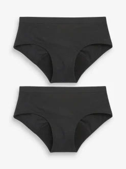 Next Noir - Paquet de 2 culottes périodiques légères pour adolescents (7-16ans) Clearance
