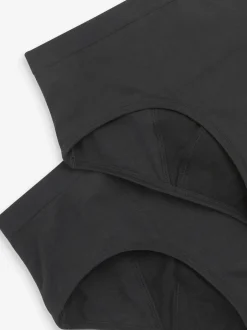 Next Noir - Paquet de 2 culottes menstruelles pour adolescents (7-16ans)