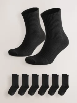 Next Noir - Paquet de chaussettes de sport essentielles 6 Best