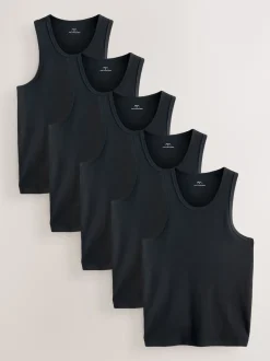 Next Noir - Paquet de gilets à côtes 5 Sale