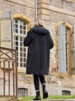 Seraphine Noir - Parka de maternité et de bébé 3 en 1 avec doublure en imitation peau de mouton Hot