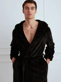 Chelsea Peers Noir - Peignoir en polaire New