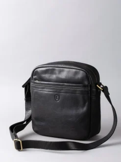Lakeland Leather Noir - Petit sac messager Keswick en cuir Online
