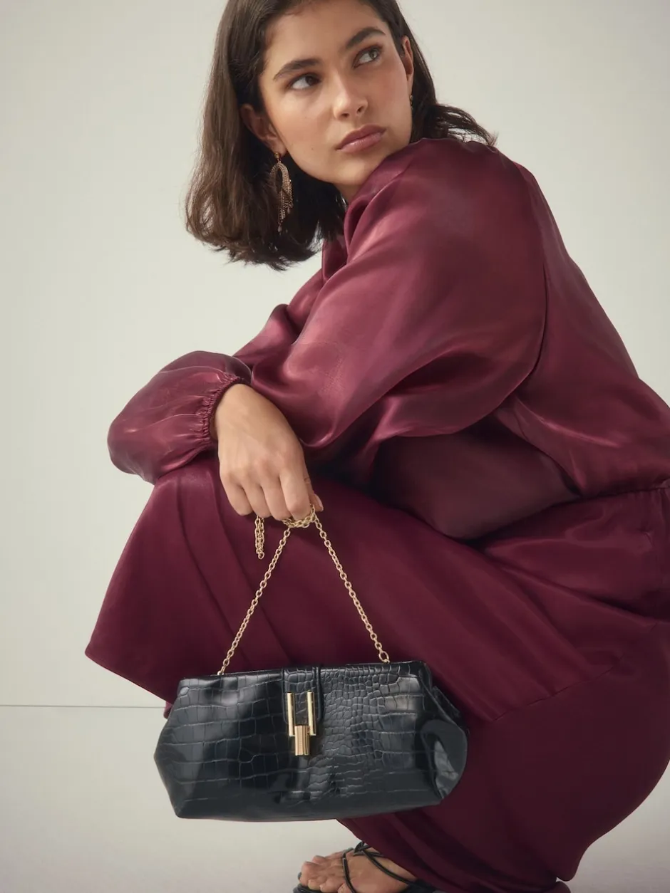 Next Noir - Pochette croco en PU Best