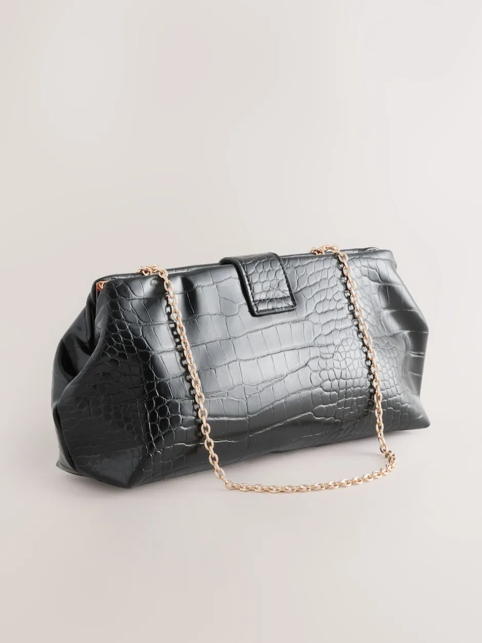Next Noir - Pochette croco en PU Best