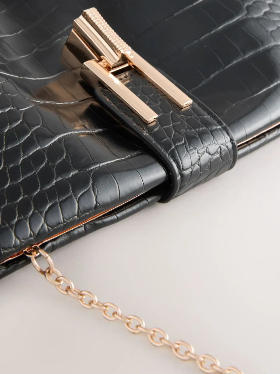 Next Noir - Pochette croco en PU Best
