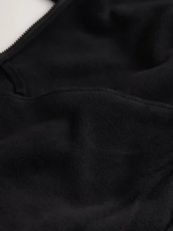 Next Noir - Polaire zippée en entonnoir en peau de mouton New