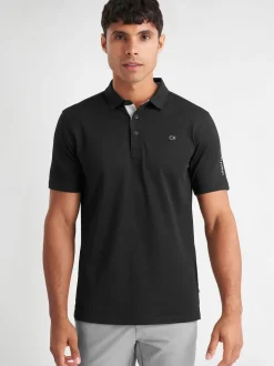 Calvin Klein Golf - Polo Uni Noir Sale