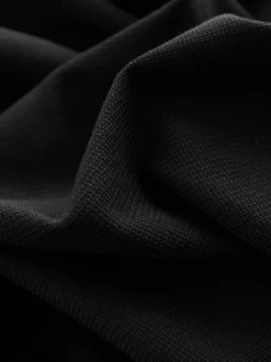 Next Noir - Polo texturé élégant à col zippé Sale