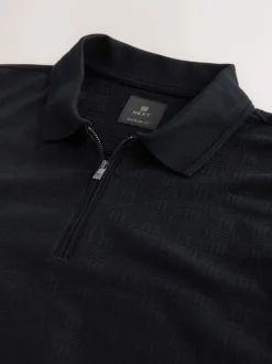 Next Noir - Polos chics à col zippé