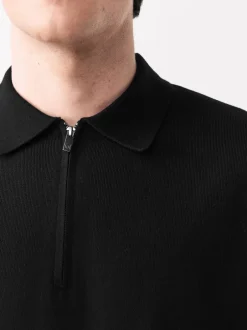 Next Noir - Polos N. Premium Décontracté en maille à manches courtes Milieu Online