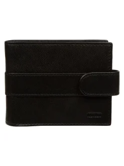 Cultured London Noir - Portefeuille en cuir « Leo » Online