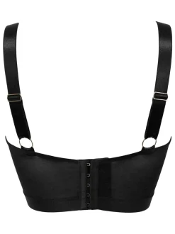 Pour Moi Noir - soutien-gorge bustier à armatures non rembourré India broderie Outlet