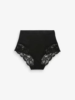 Next Noir / Praline Nude - Imprimé Gainant Culotte brésilienne dos lacé 2 Lot Online