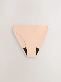 Next Noir / Praline nude / Rose fleuri - Lot de 4 culottes menstruelles à débit moyen Invisible Sale