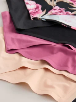 Next Noir / Praline nude / Rose fleuri - Lot de 4 culottes menstruelles à débit moyen Invisible Sale