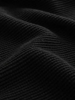 Next Noir - Pull Oxford texturé coupe classique Hot