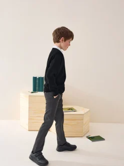 Next Noir - Pull scolaire en maille à col rond (3-16ans) New