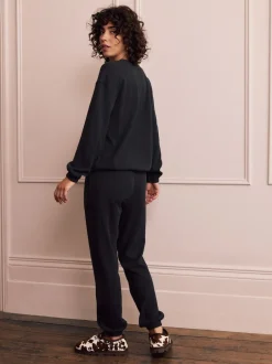 Next - Pyjama à manches longues Cosy Waffle Noir