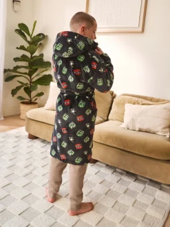 Next Noir - Robe en polaire Minecraft (5-16ans) Sale