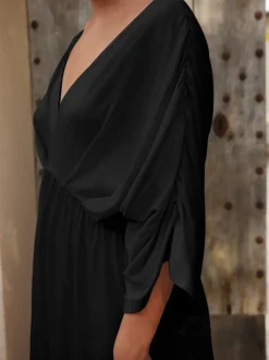 Next Noir - Robe longue caftan en jersey New