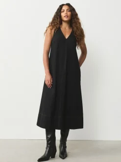 Next Noir - Robe longue Sans manche col en V Sale