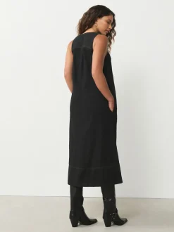 Next Noir - Robe longue Sans manche col en V Sale